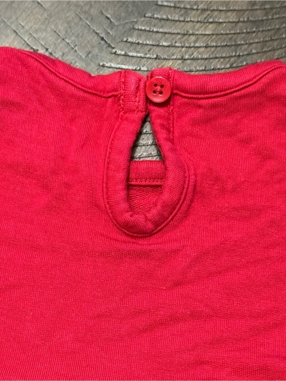 Carter's Bright Red Long Sleeve Knit Dress Top